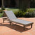78.25" Dark Gray and Brown Mesh Outdoor Furniture Patio Chaise Lounge