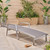 77.25" Gray and Silver Mesh Outdoor Furniture Patio Chaise Lounge