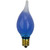 Pack of 2 Blue Glow Silicone Electric Candle Lamp Replacement Light Bulbs