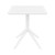 29.5" White Square Outdoor Patio Dining Table