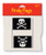 Club Pack of 48 Black and White Skull Crossbones Buried Treasured Pirate Party Flags 6"