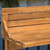 49.75" Walnut Brown Contemporary Balcony Bar Table