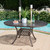 7-Piece Hammered Bronze Finish Aluminum Outdoor Furniture Patio Expandable Dining Set