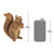 6.5" Standing Woodland Squirrel Outdoor Garden Statue