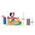 12" Party On The Beach Flamingo Outdoor Garden Statue