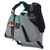 19" Aqua Green and Gray Onyx Multipurpose X-Small/Small Paddle Sports Life Vest Jacket