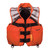 Stay Safe on Land or Sea with a 16" Orange and Black Inflatable Search and Rescue Vest