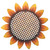 Van Grow Supersized Sunflower Wall Sculpture - 33" - Yellow and Brown