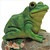 8.5" Sitting Thurston the Frog Outdoor Garden Statue