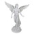 37.50" Gray Angel of Patience Standing Outdoor Garden Statue
