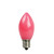 Pack of 4 Opaque Pink LED C7 Christmas Replacement Bulbs