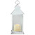 Brushed Candle Lantern with Flameless LED Candle - 12.5" -