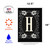 Classic Monogram Letter H Outdoor Garden Flag 18" x 12.5"