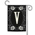 Classic Monogram Letter V Outdoor Garden Flag 18" x 12.5"