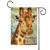 Hand Crafted Giraffe Outdoor Garden Flag 18" x 12.5"