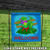 Lazy Frog "Welcome" Outdoor Garden Flag 18" x 12.5"