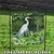 White Crane In A Pond Outdoor Garden Flag 18" x 12.5"