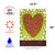 Ladybug Heart 12.5 x 18 Inch Double Sided Garden Flag