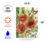 Poppies and Butterflies Outdoor Garden Flag 18" x 12.5"