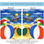 Beach Balls Outdoor Garden Flag 18" x 12.5"