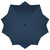 8.5ft Outdoor Patio Lotus Umbrella with Hand Crank, Navy Blue