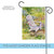 Sitting Pretty Floral Outdoor Garden Flag 18" x 12.5"