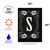 Elegant Floral Initial S Outdoor House Flag 40" x 28"