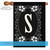 Elegant Floral Initial S Outdoor House Flag 40" x 28"