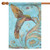 Hand Painted Hummingbird Outdoor House Flag 40" x 28"