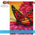 Butterfly and Flower Outdoor House Flag 40" x 28"