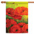 Beautiful Poppy Outdoor House Flag 40" x 28"