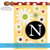 Floral Monogram Letter N Outdoor House Flag 40" x 28"