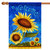 Vibrant Sunflowers "Welcome" Outdoor Flag - 40" x 28"