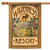 Welcome to Wilderness Resort Brown and Green Rectangular House Flag 28" x 40"