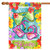 Aloha Sunglasses and Colorful Flower 'Cool Shades' Outdoor House Flag 40" 28"