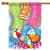 Beach Ball and Drinks 'Welcome to our Party' Outdoor House Flag 40" x 28"