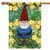 Garden Gnome Outdoor House Flag 40" x 28"