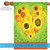 Sunflower Heart Outdoor House Flag 40" x 28"