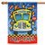 Back To School Blue and Yellow House Flag 40" x 28"