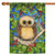 Artistic Owl Bird Outdoor House Flag 40" x 28"