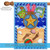 Beach Medley with Footprints Outdoor House Flag 40" x 28"