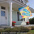 Beach Flip Flops Blue and Yellow  House Flag  40" x 28"