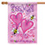 Bees and Hearts "Bee Mine" Valentine's Day Outdoor Flag - 40" x 28"
