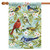 Birds and Flowers Outdoor House Flag 40" x 28"