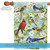 Birds and Flowers Outdoor House Flag 40" x 28"