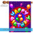 Balloons and Confetti "Happy Birthday" Fade Resistant Outdoor Flag - 40" x 28"