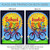 Bicycle and Smiling Sun 'School Days' Outdoor House Flag 40" x 28"
