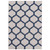5.25' x 7.5' Moroccan Rectangular Outdoor Area Throw Rug - Navy Blue and Gray