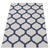 5.25' x 7.5' Moroccan Rectangular Outdoor Area Throw Rug - Navy Blue and Gray