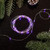 50-Count Purple LED Micro Fairy Christmas Lights - 16ft, Copper Wire
